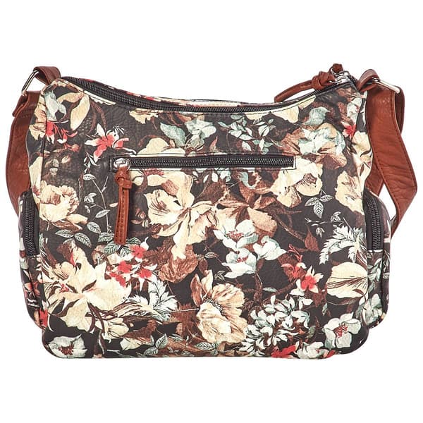 Bueno Floral Multi-Zip Hobo
