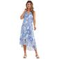 Womens Mlle Gabrielle Sleeveless Gauze Floral Uneven Hem Dress - image 1