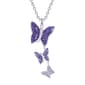 Candela Kids Sterling Silver Purple Gradient Butterfly Pendant - image 1