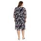 Plus Size R&M Richards Drape Puff Floral Jacket Dress - image 2