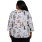 Plus Size Alfred Dunner Classics 3/4 Sleeve Gift Giving Dogs Tee - image 2
