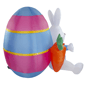 Northlight Inflatable LED Easter Bunny with Carrots Outdoor Décor - image 5