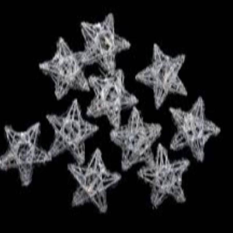 PENN 10ct. Sparkling Glittered Star Christmas Light Set