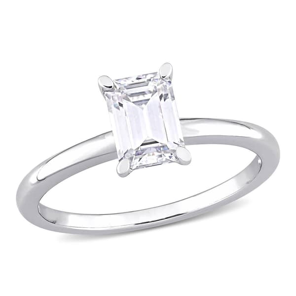 Gemstone Classics&#40;tm&#41; 1kt. Moissanite Solitaire Engagement Ring - image 