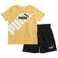 Boys &#40;4-7&#41; Puma&#40;R&#41; 2pc. Solid Cotton Big Logo Tee & Shorts Set - image 1