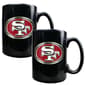 NFL San Francisco 49ers 2pc. Coffee Mug Set - Black - image 1