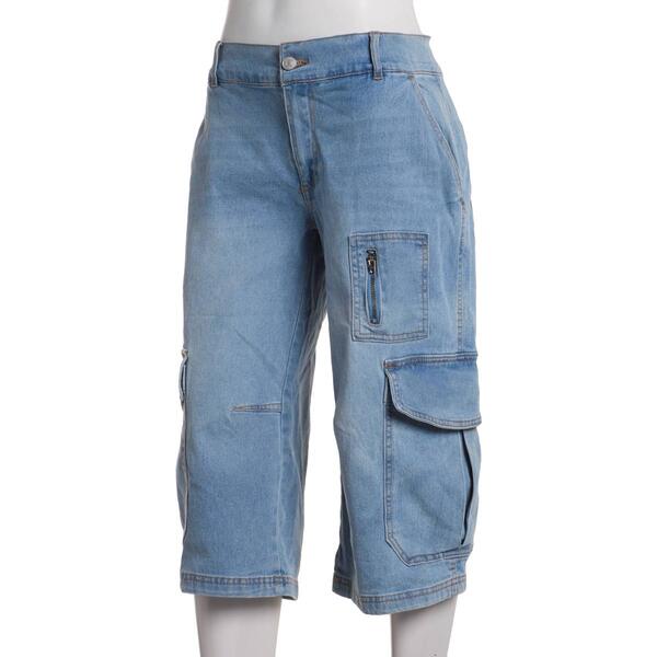 Juniors Madden Girl Elastic Back Cargo Pocket Shorts - image 