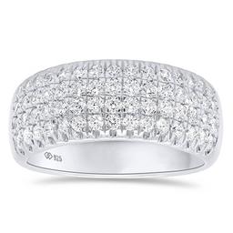 Nova Star(R) Sterling Silver & 1ctw. Lab Grown Diamond Fashion Ring