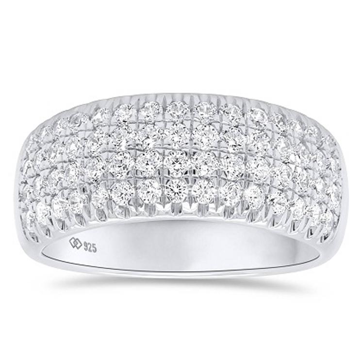 Nova Star(R) Sterling Silver & 1ctw. Lab Grown Diamond Fashion Ring