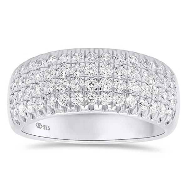 Nova Star(R) Sterling Silver & 1ctw. Lab Grown Diamond Fashion Ring