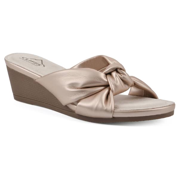 Womens Cliffs by White Mountain Candie Wedge Sandals