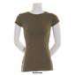 Juniors Aveto Short Sleeve Basic Crew Neck Cap Sleeve Tee - image 4