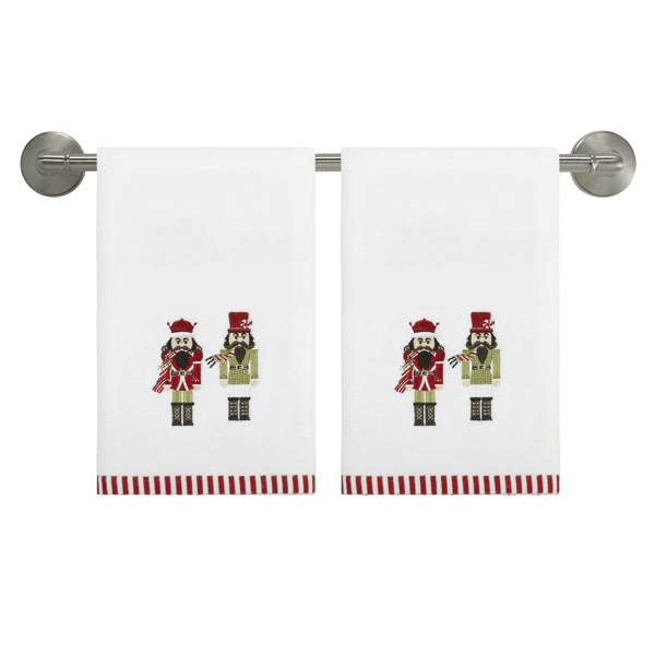 Avanti Peppermint Nutcracker 2pc. Bath Towel Collection