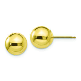 Gold Classics(tm) 10kt. Polished 8mm Ball Post Earrings