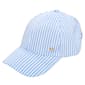 Womens Anne Klein Seersucker Baseball Hat - image 1