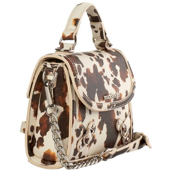 Madden Girl Cow Hide Top Handle Satchel