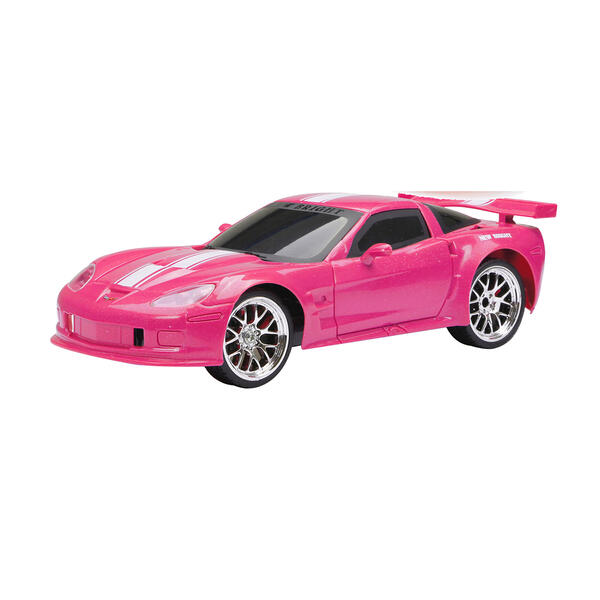 New Bright&#40;R&#41; 1:16 Scale Radio Control Pink Corvette - image 