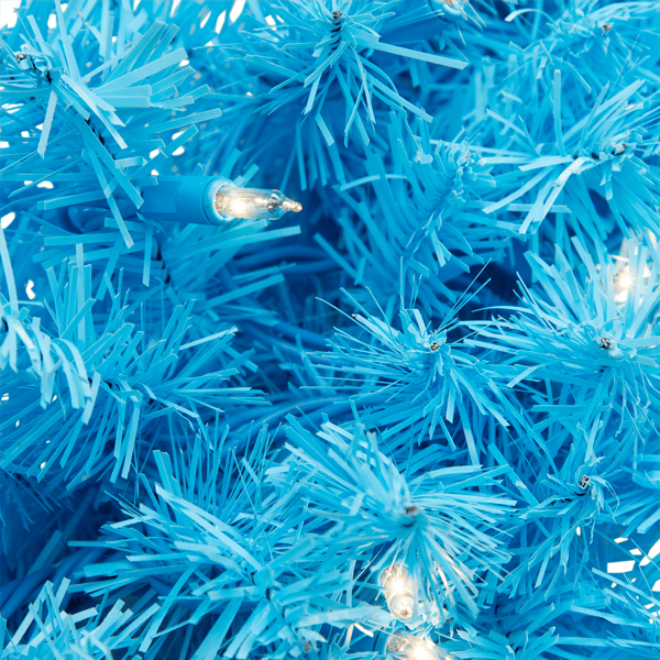 Northlight 24in. Pre-Lit Sky Blue Pine Christmas Wreath