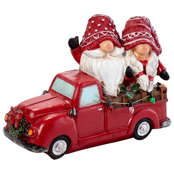 Resin Christmas Gnomes in a Truck - image 
