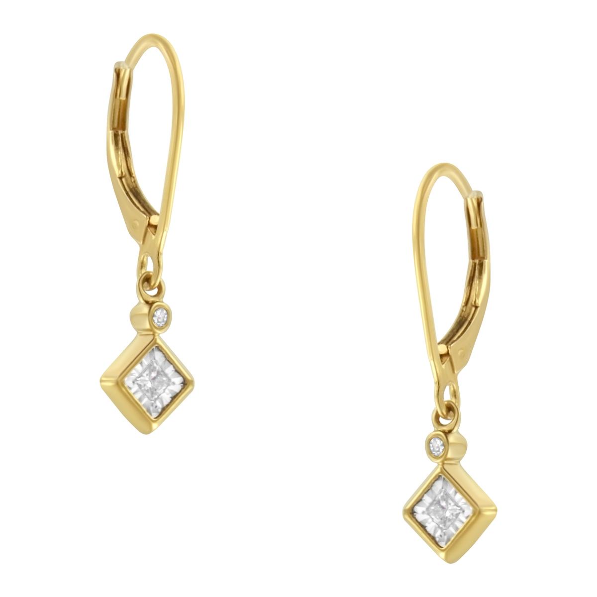 Diamond Classics™ Yellow Gold 1/3ctw. Dangle Earrings