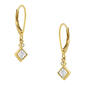 Diamond Classics&#40;tm&#41; Yellow Gold 1/3ctw. Dangle Earrings - image 1