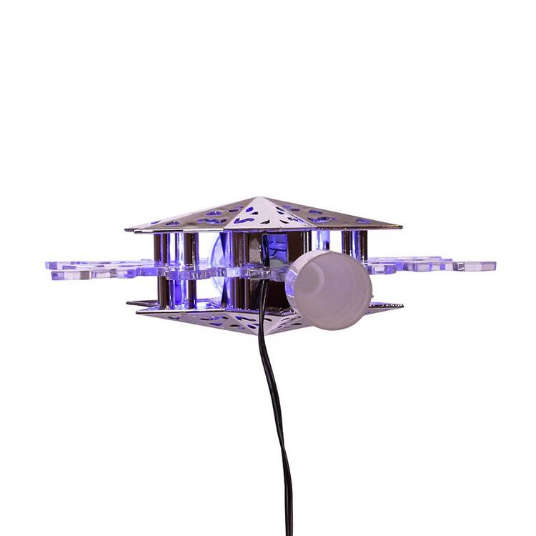 Kurt Adler Blue & White LED Rotating Snowflake Treetop