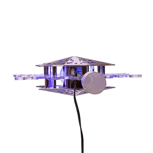 Kurt Adler Blue & White LED Rotating Snowflake Treetop