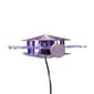 Kurt Adler Blue & White LED Rotating Snowflake Treetop - image 7