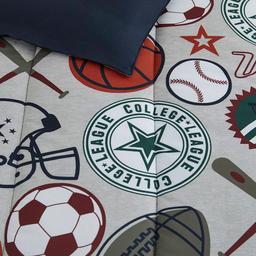 Alex &amp; Bella League Sports Microfiber Comforter Bedding Set