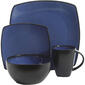 Gibson 16pc. Blue Soho Lounge Square Dinnerware Set - image 1