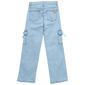Girls (7-16) Celebrity Ace Cargo Pocket Flower Patch Denim Jeans - image 3