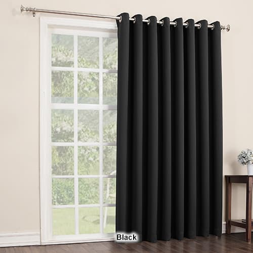 Sun Zero Jonah  Extra Wide Blackout Patio Curtain Panel