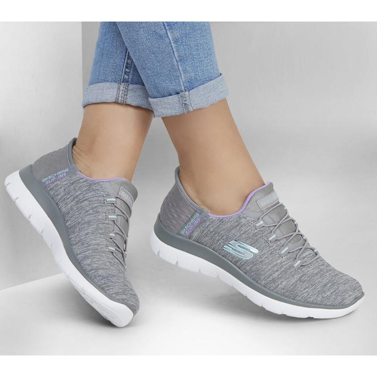 Womens Skechers Summits Dazzling Haze Slip-Ins® Athletic Sneakers
