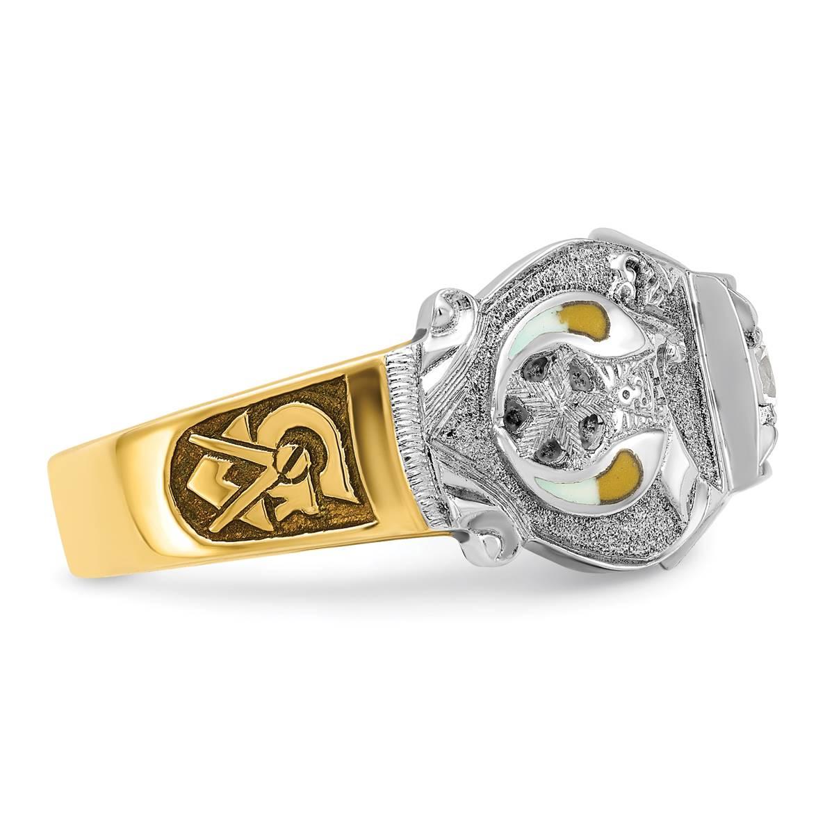 Mens Gentlemen’s Classics™ 14kt. Gold 1/5ctw. Diamond Rite Ring