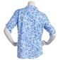 Womens Emily Daniels Elbow Sleeve One Pocket Paisley Henley - image 2