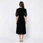 Womens MSK Short Semi Sheer Dot Sleeve V Neck A-Line Dress - image 3