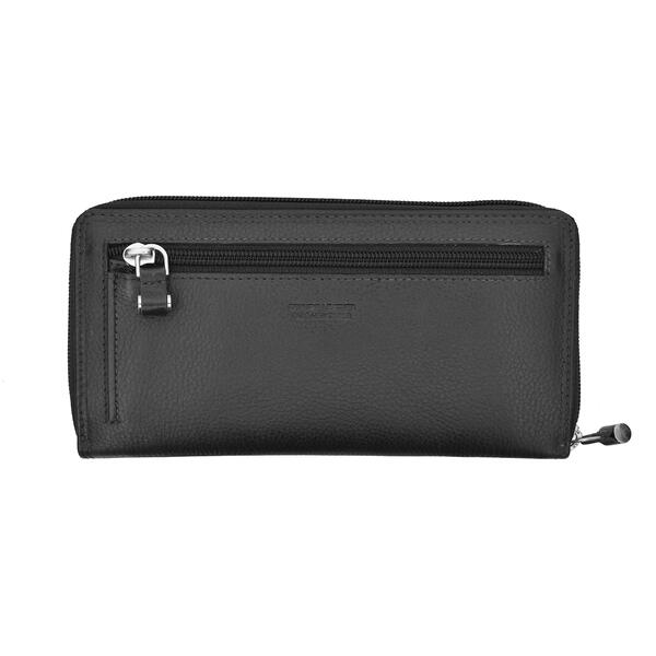 Womens Club Rochelier Leather RFID Zip-Around Wallet