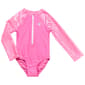 Girls (4-6x) Floatimini® Iridescent Mermaid Rash Guard One Piece - image 2