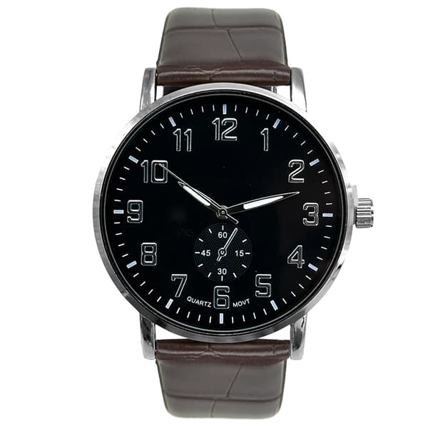 Mens Black Easy Read Subdial Quartz Watch - MWPU02BV - image 