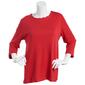 Womens Hasting & Smith 3/4 Sleeve Scallop Neck Tee - image 1