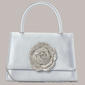 D''Margeaux Rhinestone Flower Clutch w/ Chain - image 1