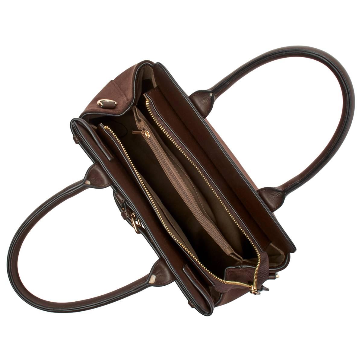 Matthew & Julian Belted Suede Satchel