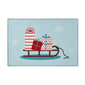 VCNY Home Christmas Sleigh Light Blue Indoor Scatter Rug - image 1
