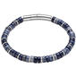 Mens Perry Ellis 8in. Blue Sodalite Beaded Bracelet - image 1