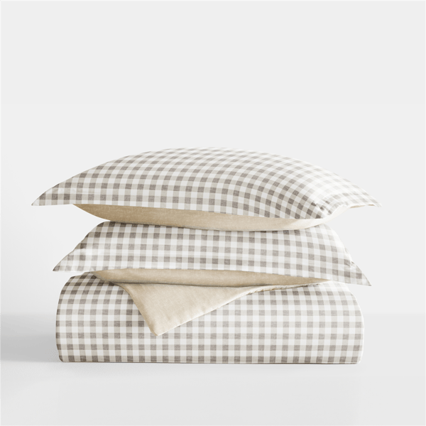 Soft Essentials Ultra Soft Gingham Reversible Duvet Cover Set