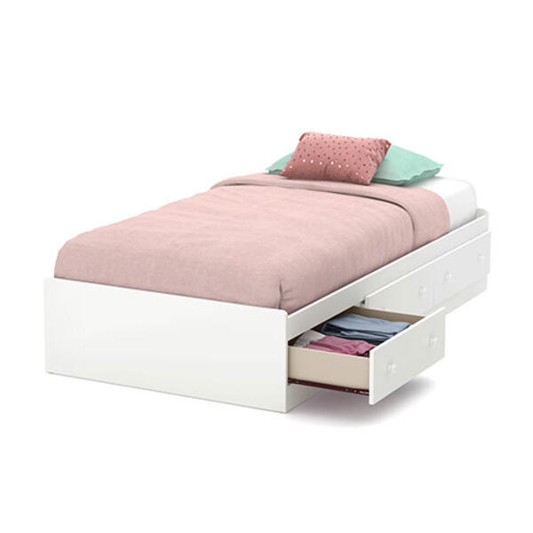 South Shore Little Smileys Twin Mates Bed - White - image 