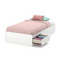 South Shore Little Smileys Twin Mates Bed - White - image 1