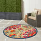 Nourison Aloha Bloom Vines Transitional Round Rug - image 11