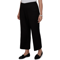 Plus Size Emaline Country Code Plaid Kick Flare Pull On Pants