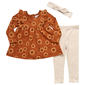 Baby Girl (12-24M) Rene Rofe 3pc. Sunflower Tunic & Leggings Set - image 1